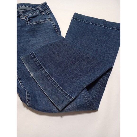 Rock & Roll Cowgirl Jeans Womens  31x34 High Rise Trouser Flare Medium Wash - Picture 13 of 14